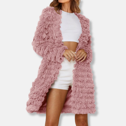 Cardigan long élégant pour femmes ouvert
