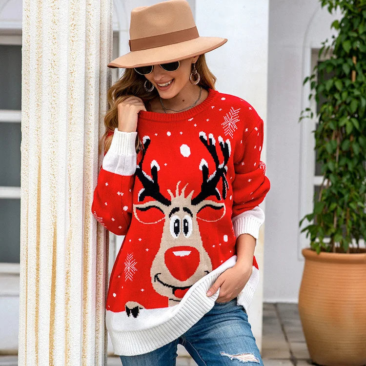 Pull de Noël Femme Doux Cadeau