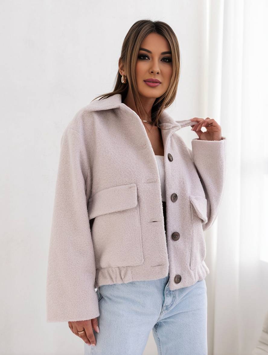 Veste en laine femme Confortable Fermeture boutonnée