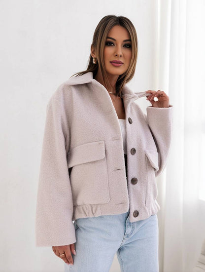 Veste en laine femme Confortable Fermeture boutonnée