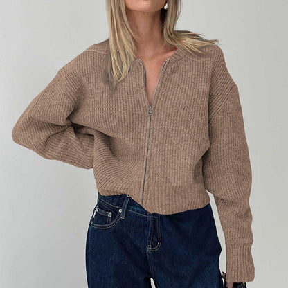 Cardigan Femme Manches Longues Chaud Élégant