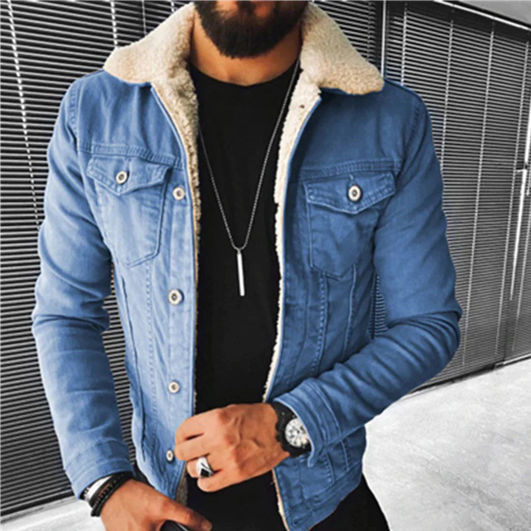 Veste en jean classique pour homme