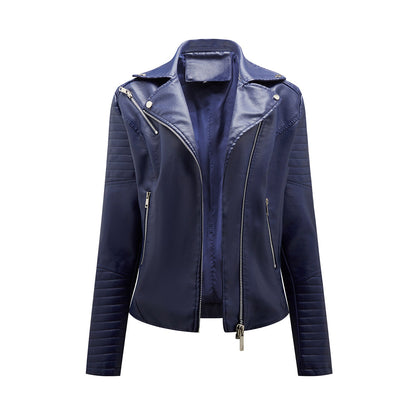 Blouson en cuir élégant pour femme style moderne