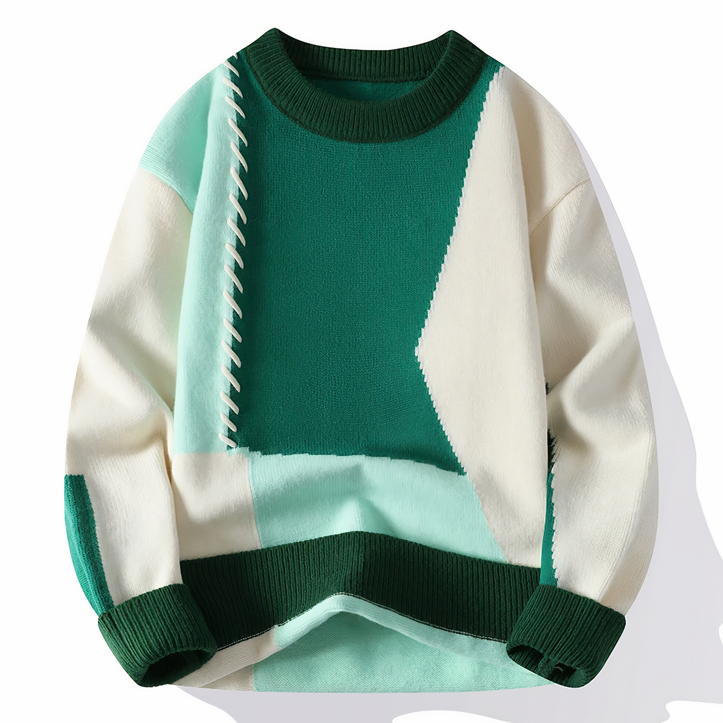 Pull patchwork unique style moderne