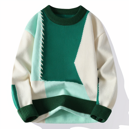 Pull patchwork unique style moderne