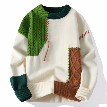 Pull patchwork unique style moderne