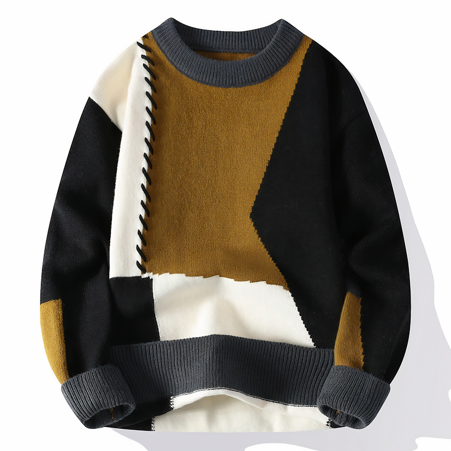 Pull patchwork unique style moderne