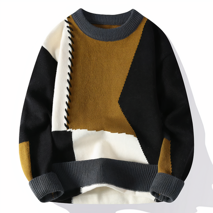 Pull patchwork unique style moderne