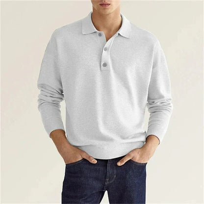 Polo à manches longues élégant pour homme