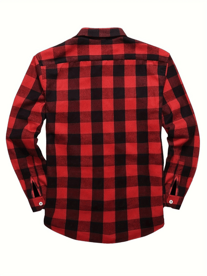Herrenhemd Holzfäller-Style Trendy Casual - IdealeKleiden
