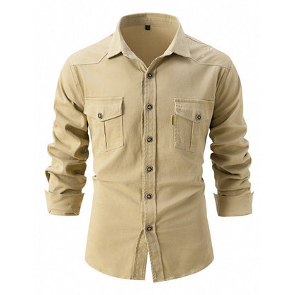 Chemise en jean moderne à manches longues pour hommes