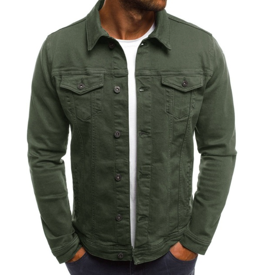 Veste en jean homme coupe slim modèle été