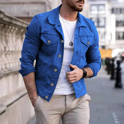 Veste en jean homme coupe slim été