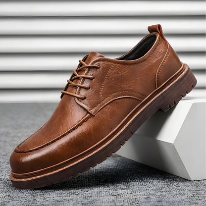 Chaussures richelieu en cuir noir pour homme