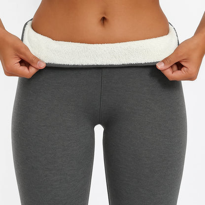 Leggings femme polaire douce élastique
