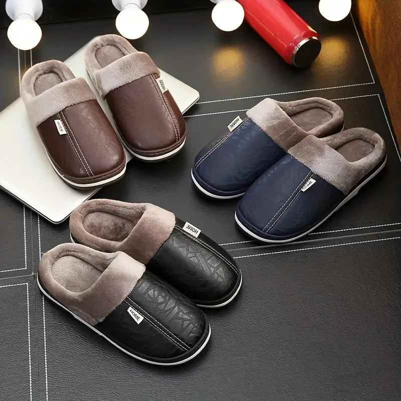 Herren Hausschuhe Warm Bequem - IdealeKleiden
