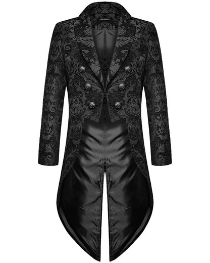 Costume élégant noir gothique pour homme