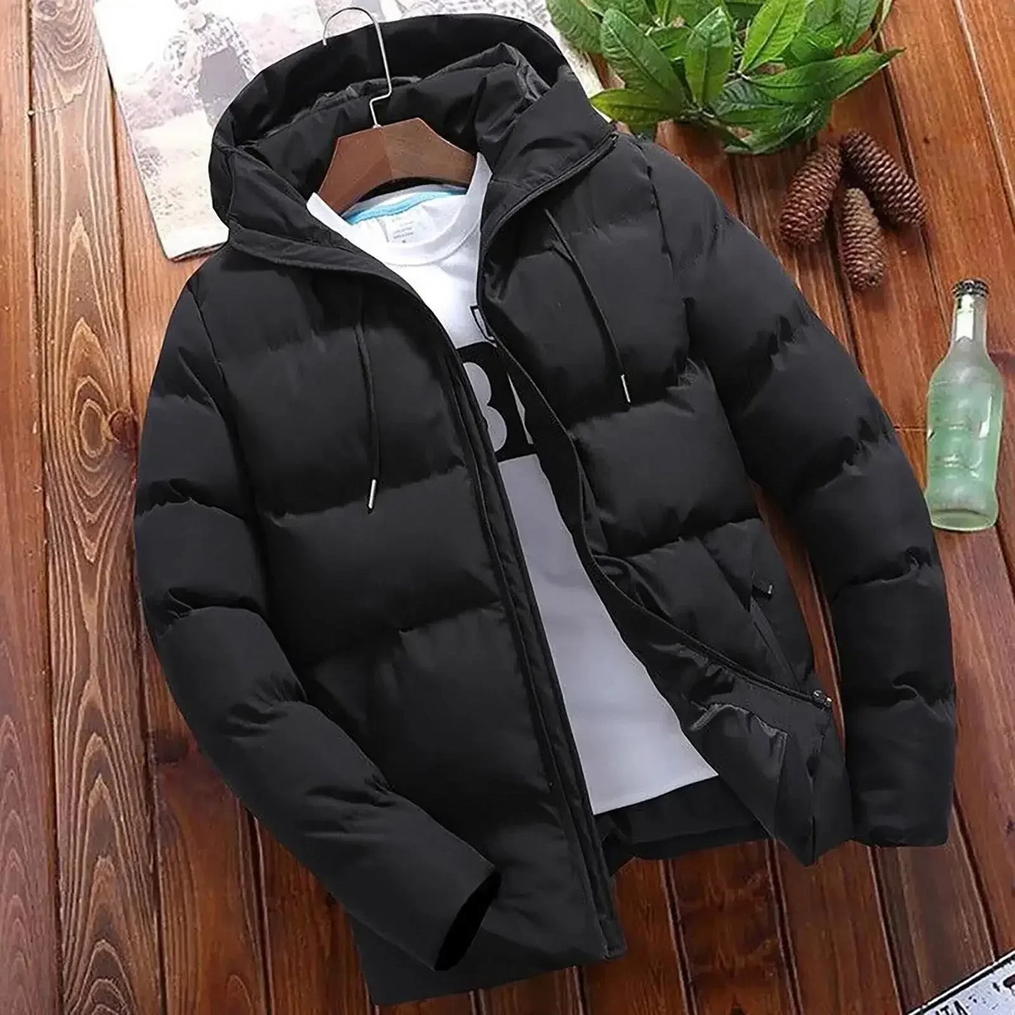 Veste matelassée d'hiver chaude pour homme pour temps froid
