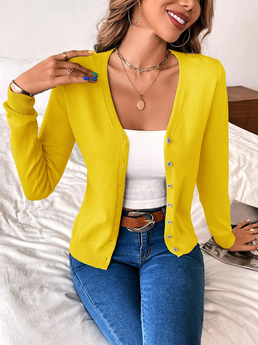 Gilet de loisirs moderne à manches longues pour femmes