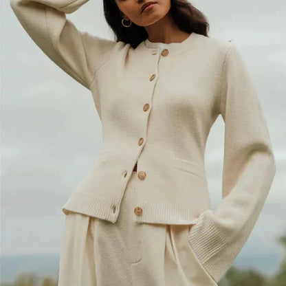 Gilet en tricot pour femme Cardigan Chic moderne d'automne