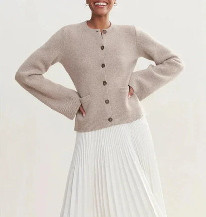 Gilet en tricot pour femme Cardigan Chic moderne d'automne