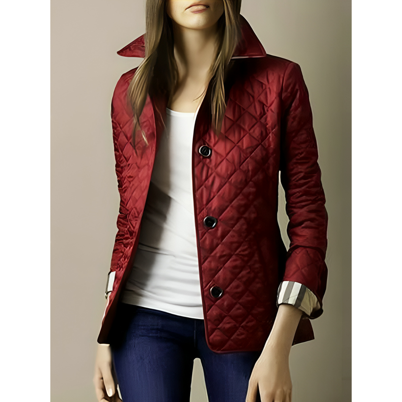 Courte veste matelassée chaude pour femme
