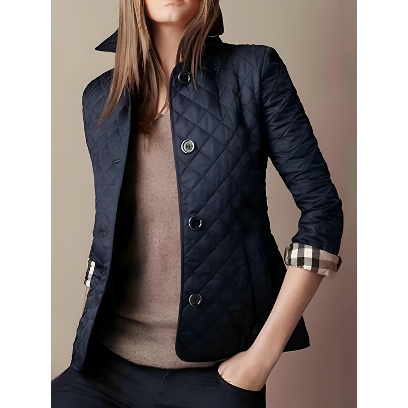 Courte veste matelassée chaude pour femme