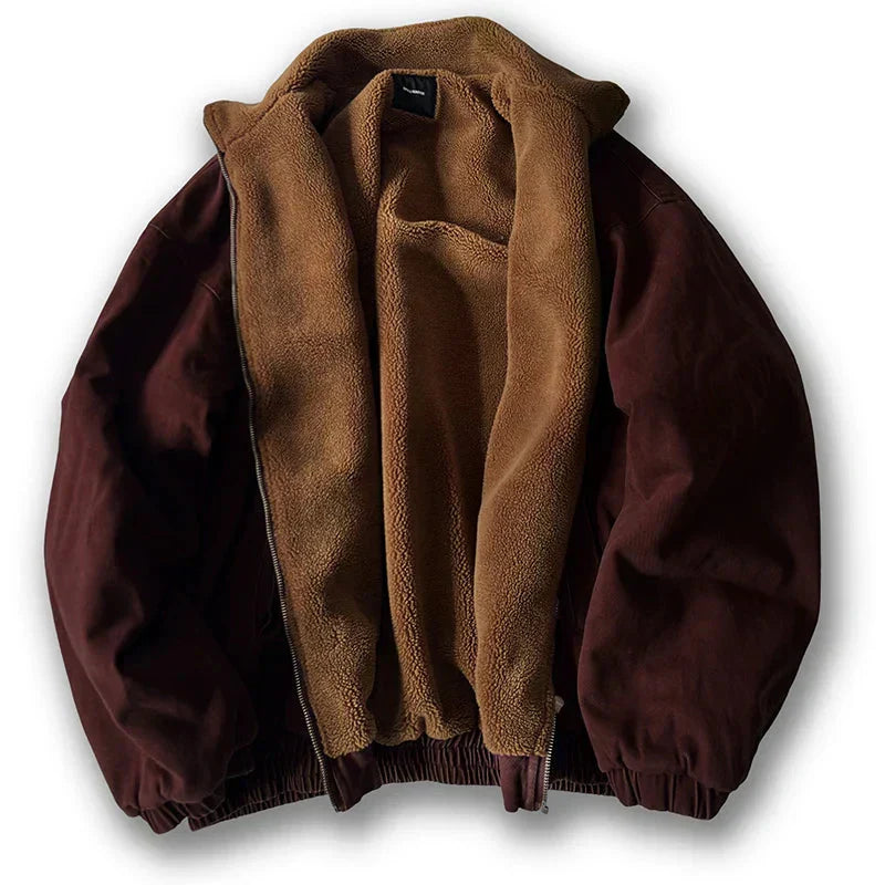 Blouson d'hiver pour hommes, fermeture éclair, moderne