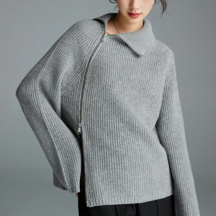 Pull col roulé doux et confortable pour femme