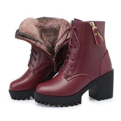Bottes d'hiver élégantes pour femmes, design de luxe