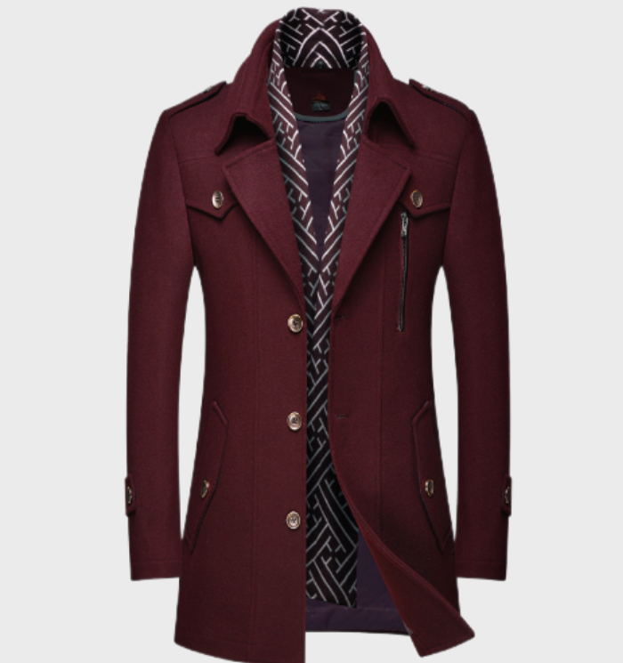 Manteau long élégant pour hommes