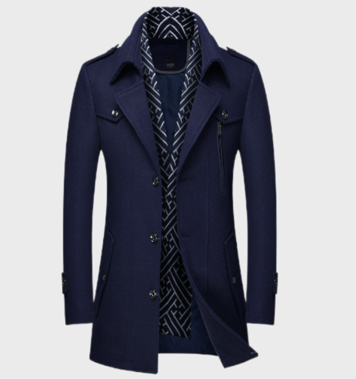 Manteau long élégant pour hommes