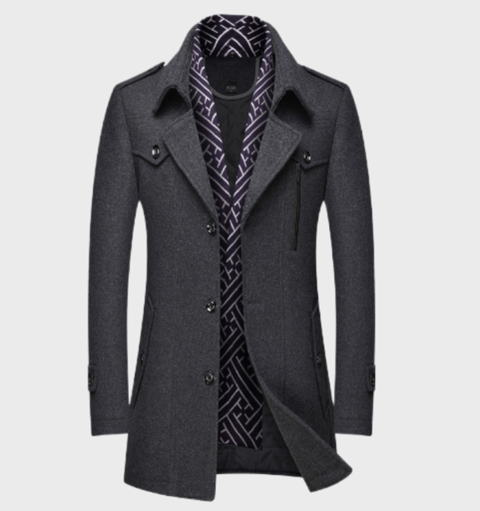 Manteau long élégant pour hommes