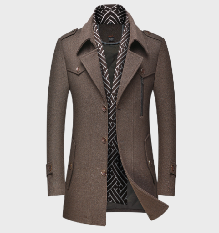 Manteau long élégant pour hommes