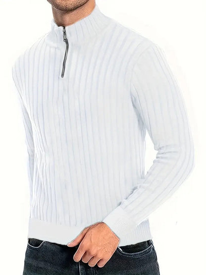 Pull en maille demi-zip Homme Style moderne