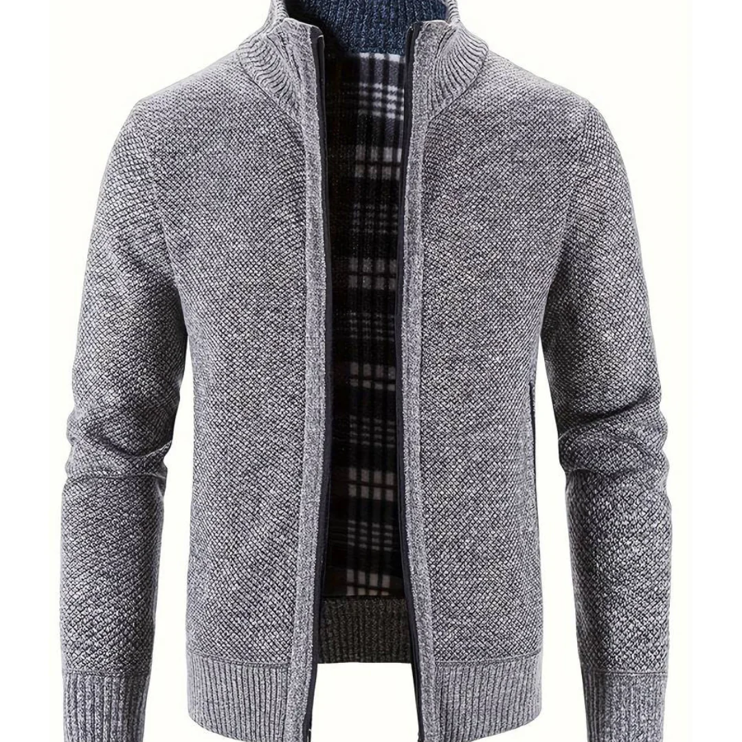 Gilet en maille homme ouvert moderne