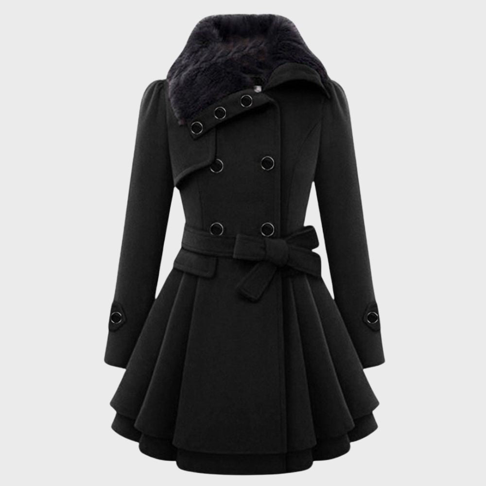 Robe-manteau élégante pour femme style Elsa