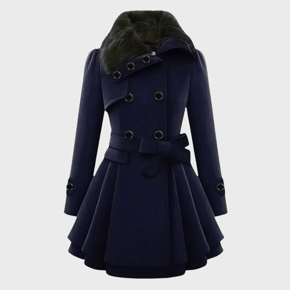Robe-manteau élégante pour femme style Elsa