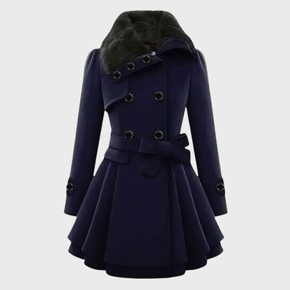 Robe-manteau élégante pour femme style Elsa