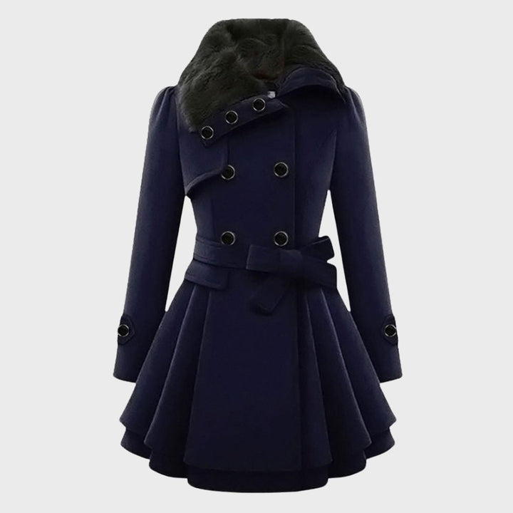 Robe-manteau élégante pour femme style Elsa