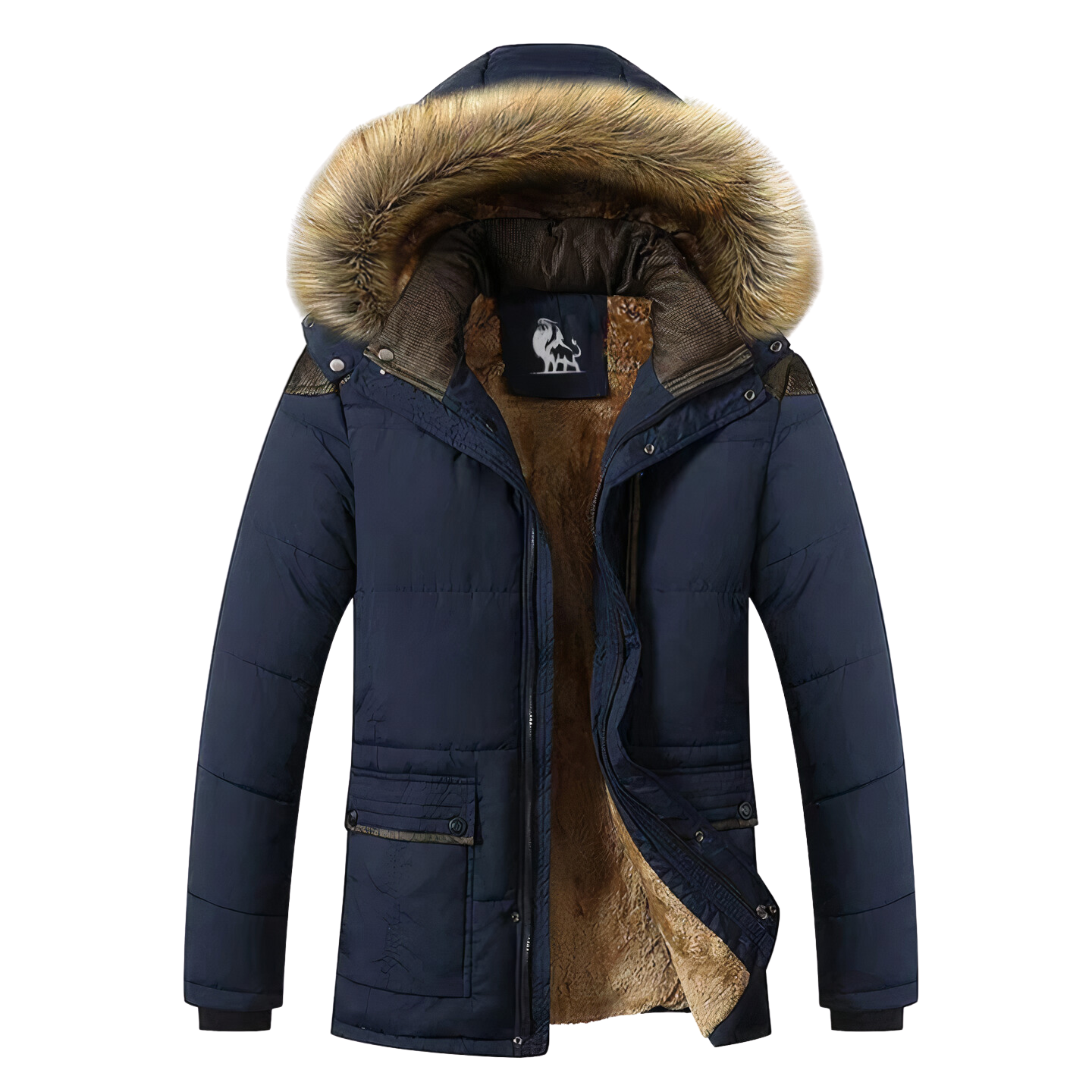 Parka d'hiver femme avec capuche amovible