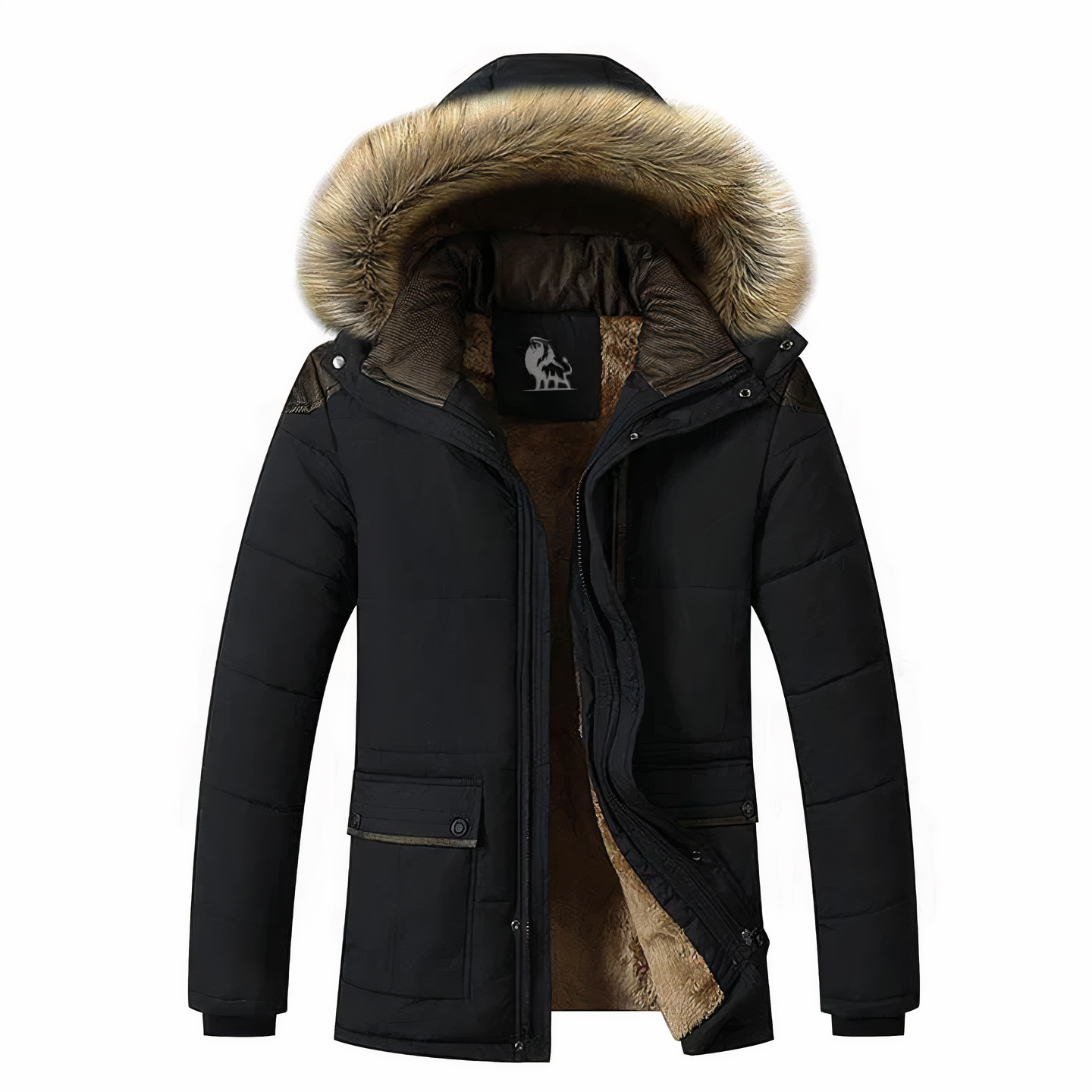 Parka d'hiver femme avec capuche amovible