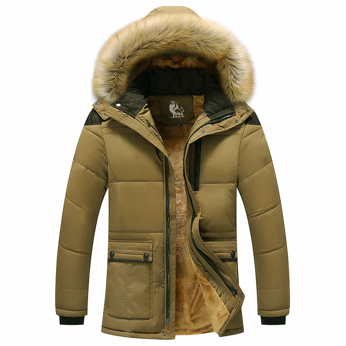 Parka d'hiver femme avec capuche amovible