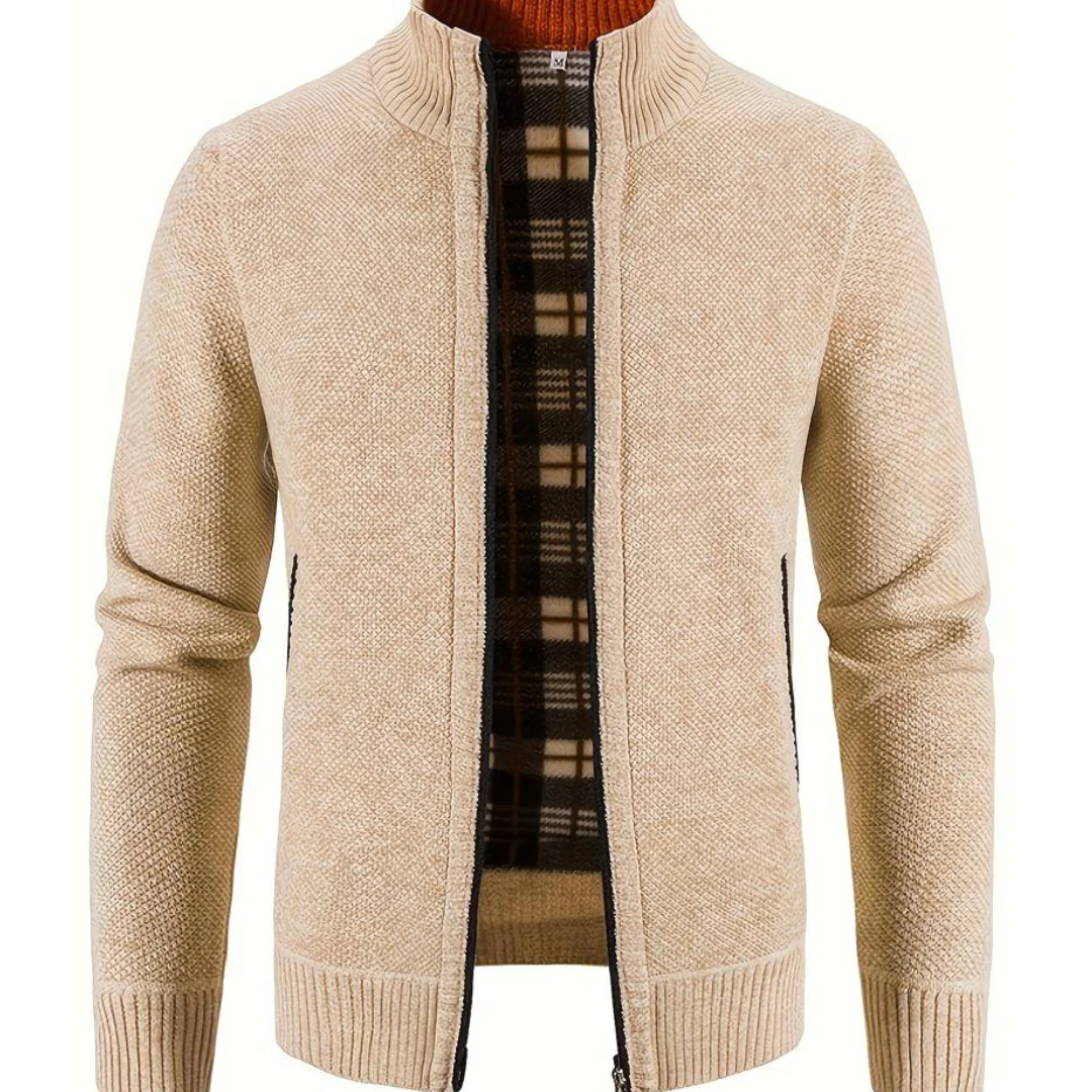 Gilet en maille homme ouvert moderne