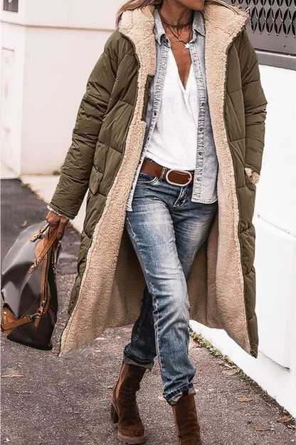 Parka réversible pratique pour femme