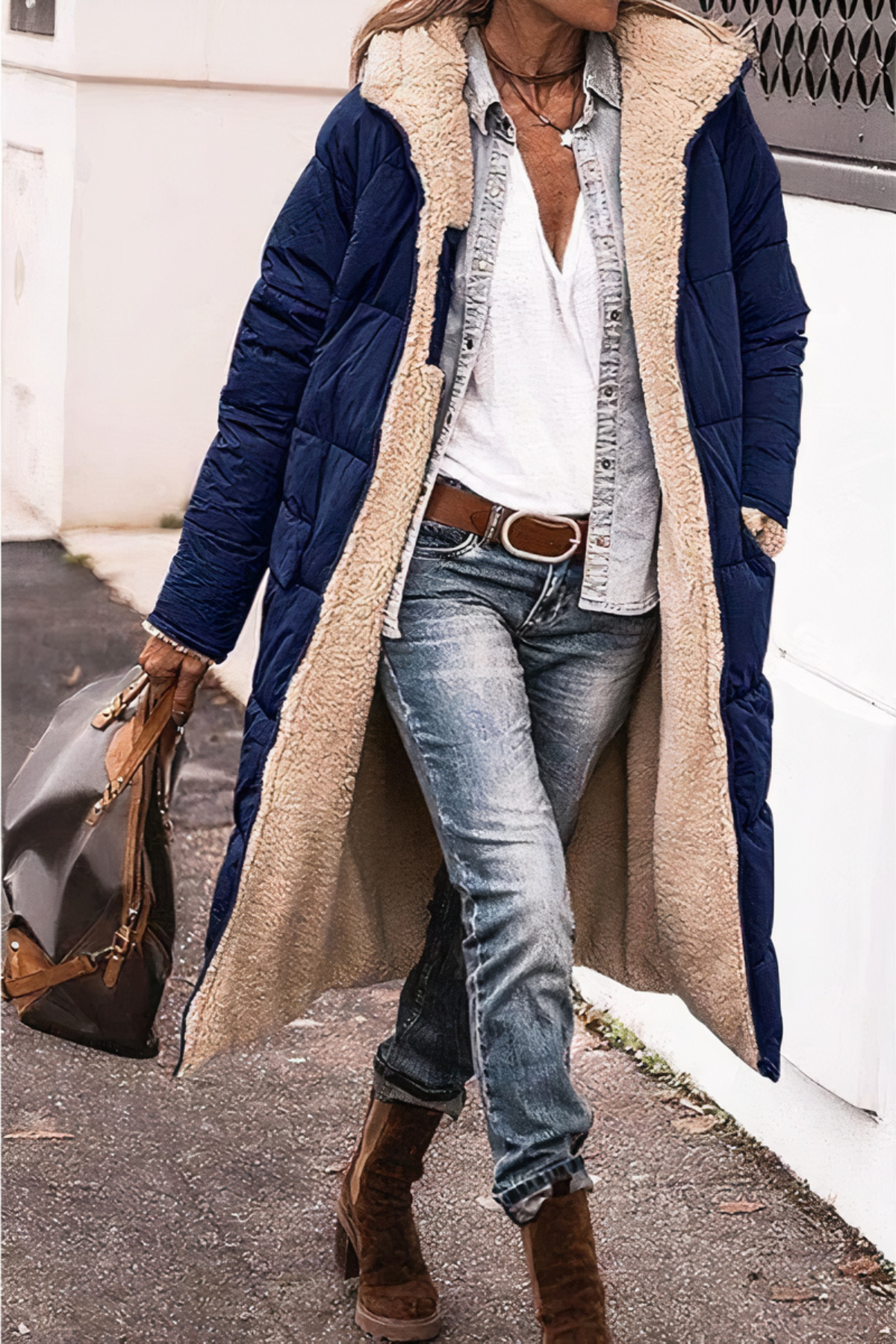 Parka réversible pratique pour femme