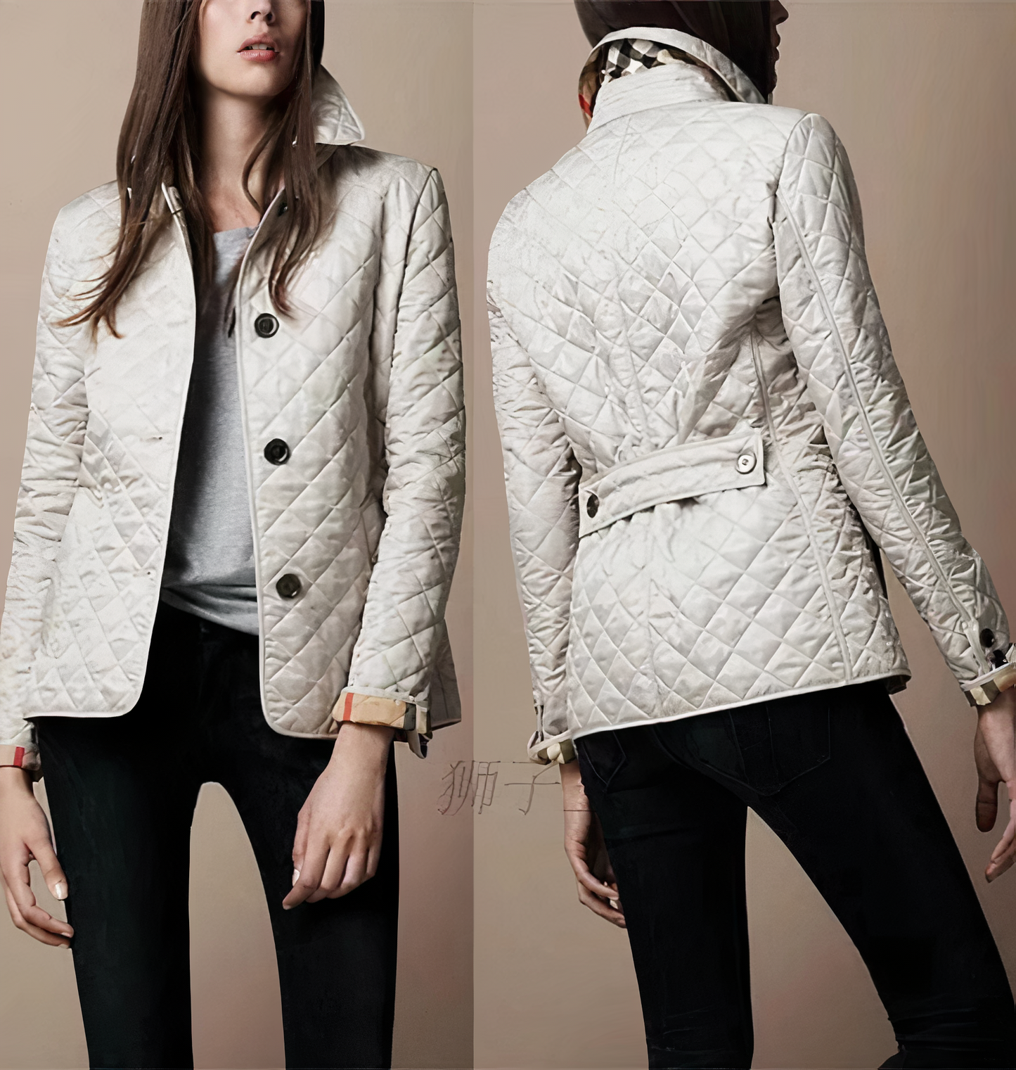 Élégante veste pour femme en soie et coton