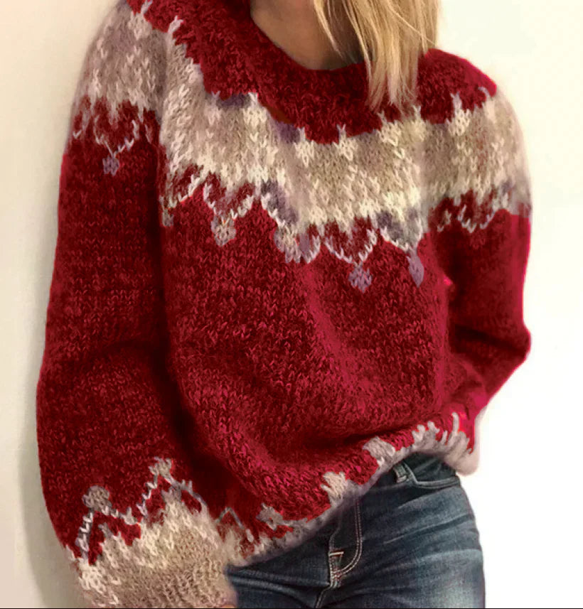 Pull de Noël Femme Confortable Ample