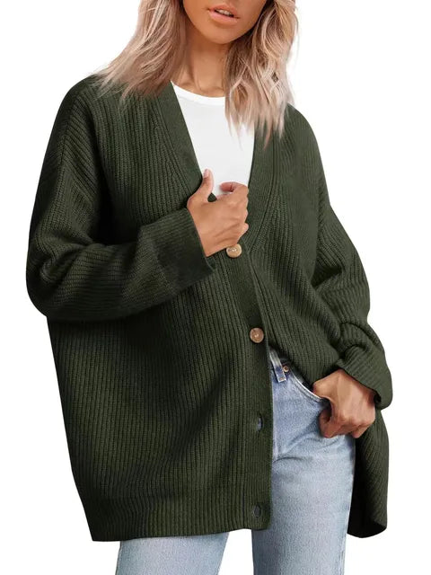Cardigan de luxe en cachemire col en V pour femme