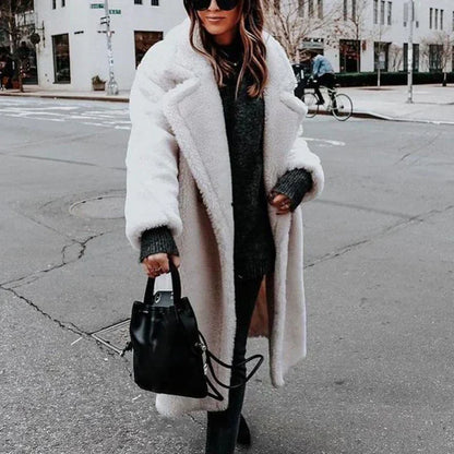 Manteau long en fausse fourrure Cendrillon Style Hiver